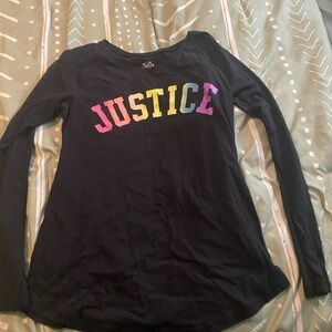 SOLD 5 FOR  15 BUNDLE FOR OFFER Justice Black Long Sleeve Tee